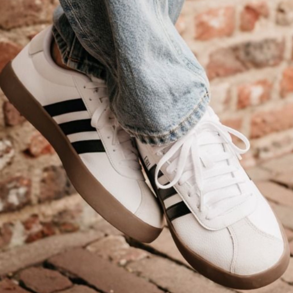 ADIDAS sVL Court 3.0 s9.5/42 eu mens sneakers-LOOK NEW-trending tan sole-unisex